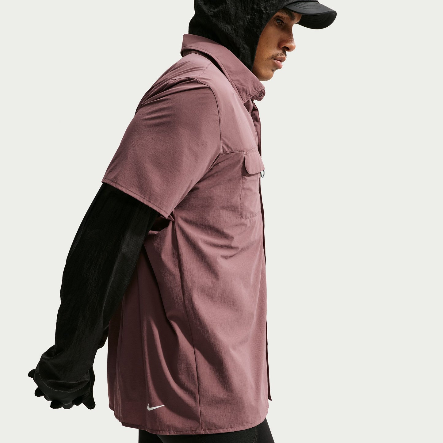 Men's ACG "Aireez" Button-Up Trail Running Top