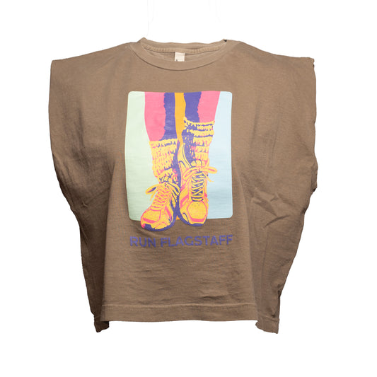 Women's Run Flagstaff 90's Shoe Logo Tank