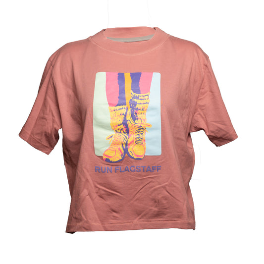 Women's Run Flagstaff 90's Shoe Logo Tee